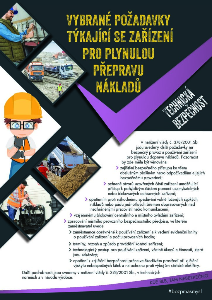 thumbnail of Vybrané požadavky týkající se zařízení pro plynulou přepravu nákladů