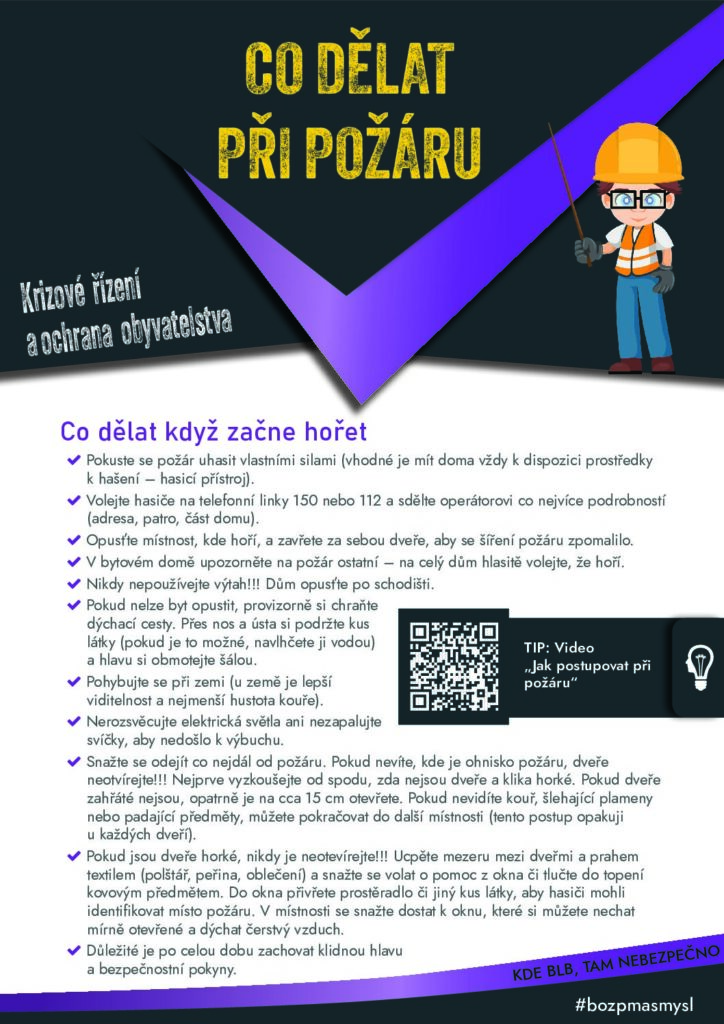 thumbnail of Co dělat při požáru