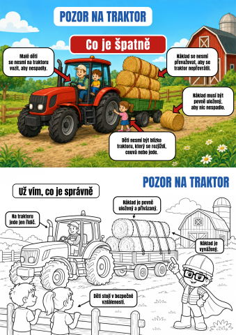 Pozor na traktor