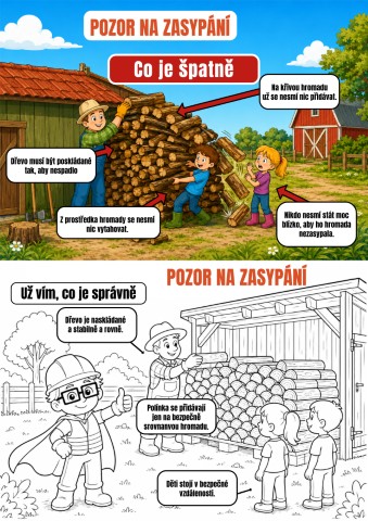 Pozor na zasypání